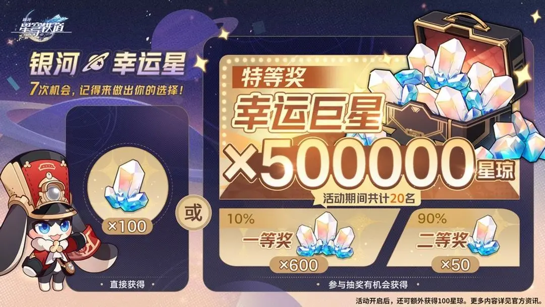 崩壞星穹鐵道 3.0 前瞻50萬星瓊活動