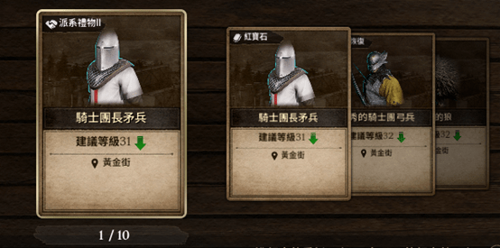 波拉西亞戰記 派系禮物