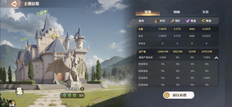 《龍石戰爭》新手開荒攻略|資源規劃、主堡速升與隊伍培養 1 龍石戰爭 資源調配