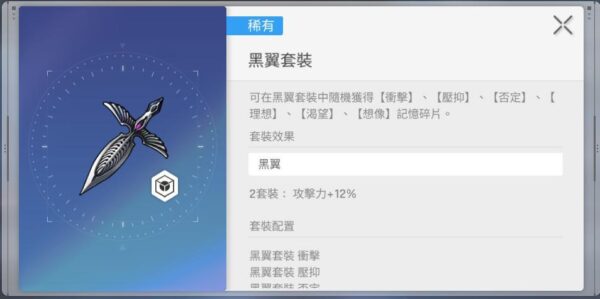 卡厄思夢境 維若妮卡 黑翼套裝