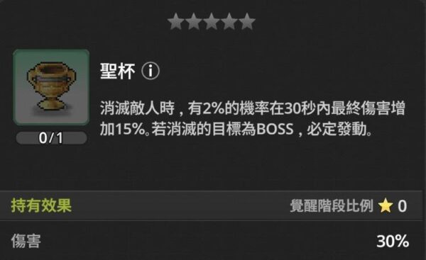 楓之谷 放置冒險記 遺物 聖杯