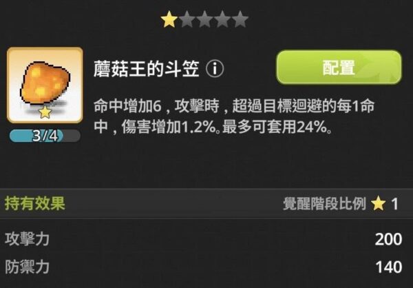 楓之谷 放置冒險記 遺物 蘑菇王的斗笠