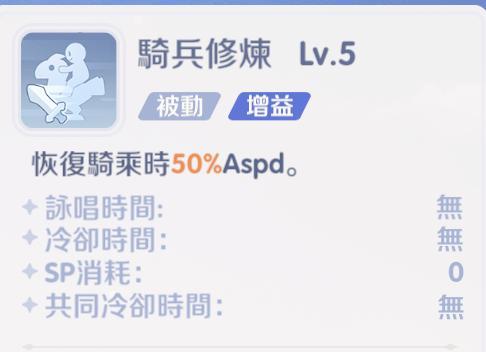 RO仙境傳說：世界之旅 騎士領主 騎兵修練