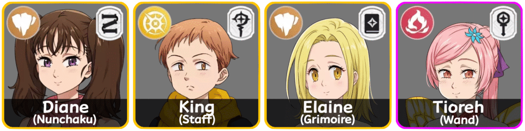 《七大罪：起源》地隊組隊配置