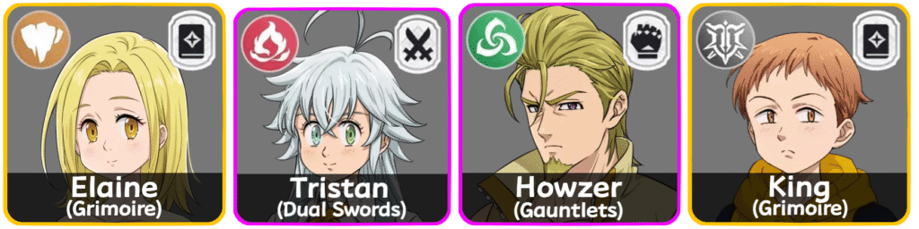 《七大罪：起源》風隊組隊配置