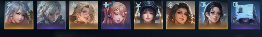 《鐳明閃擊》四前排兩後排兩支援隊伍配置範例