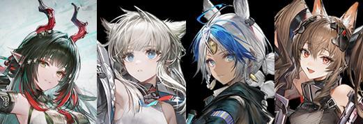 《明日方舟：終末地》莊方宜競速隊陣容畫面－莊方宜、佩麗卡、弧光、潔爾佩塔