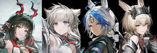 《明日方舟：終末地》莊方宜群傷隊陣容畫面－莊方宜、佩麗卡、弧光、雷兔