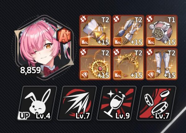 《星之救援者》禮服亞瑟菈裝備配置