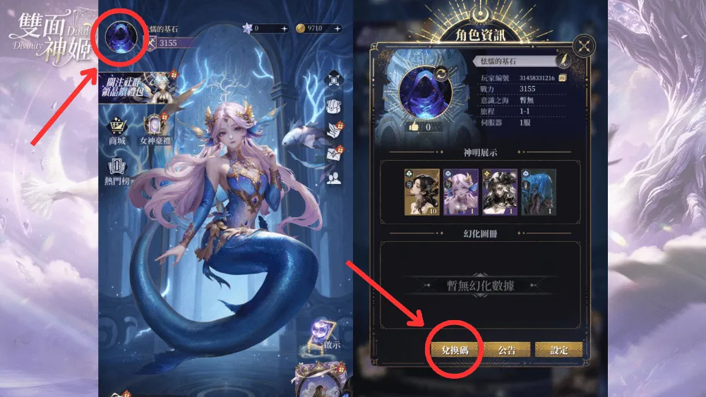 雙面神姬禮包碼兌換方式